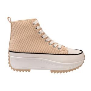 Firetrap Womens/Ladies Platform High Top Trainers / Beige